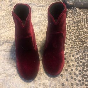 Never worn red booties